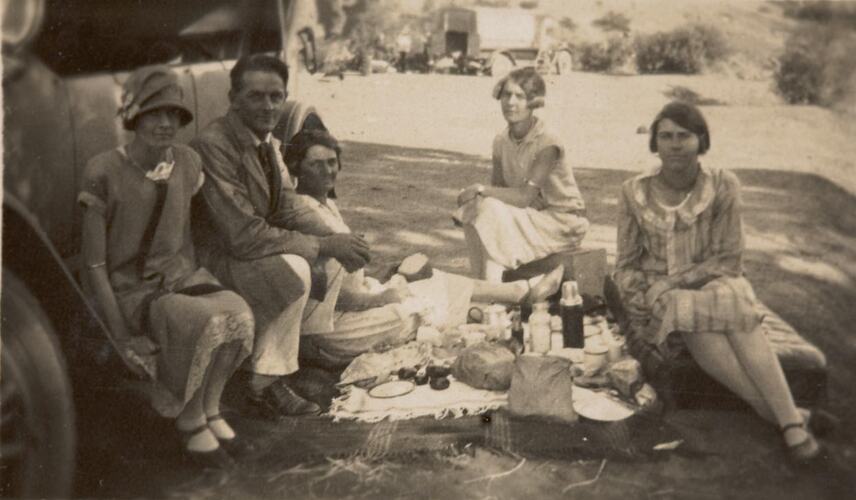 Digital Photograph - Family Picnic, Melton, 1926