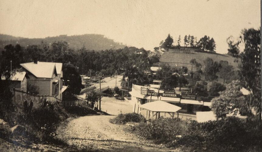 Digital Photograph - View of Terry's Hill, looking into Belgrave, 1928