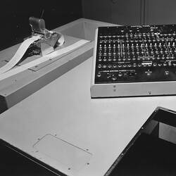 Photograph - CSIRAC Computer, Control Panel and Paper Tape Reader, circa 1956