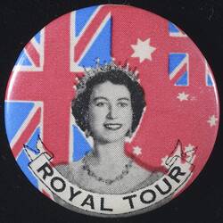 Badge - Royal Visit, Victoria, 1954