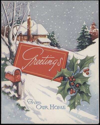 Christmas Card - Greetings From Our Home::