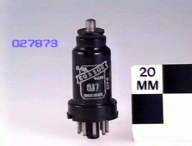 Electronic Valve - Cossor, Pentode Type 6J7, 1940s