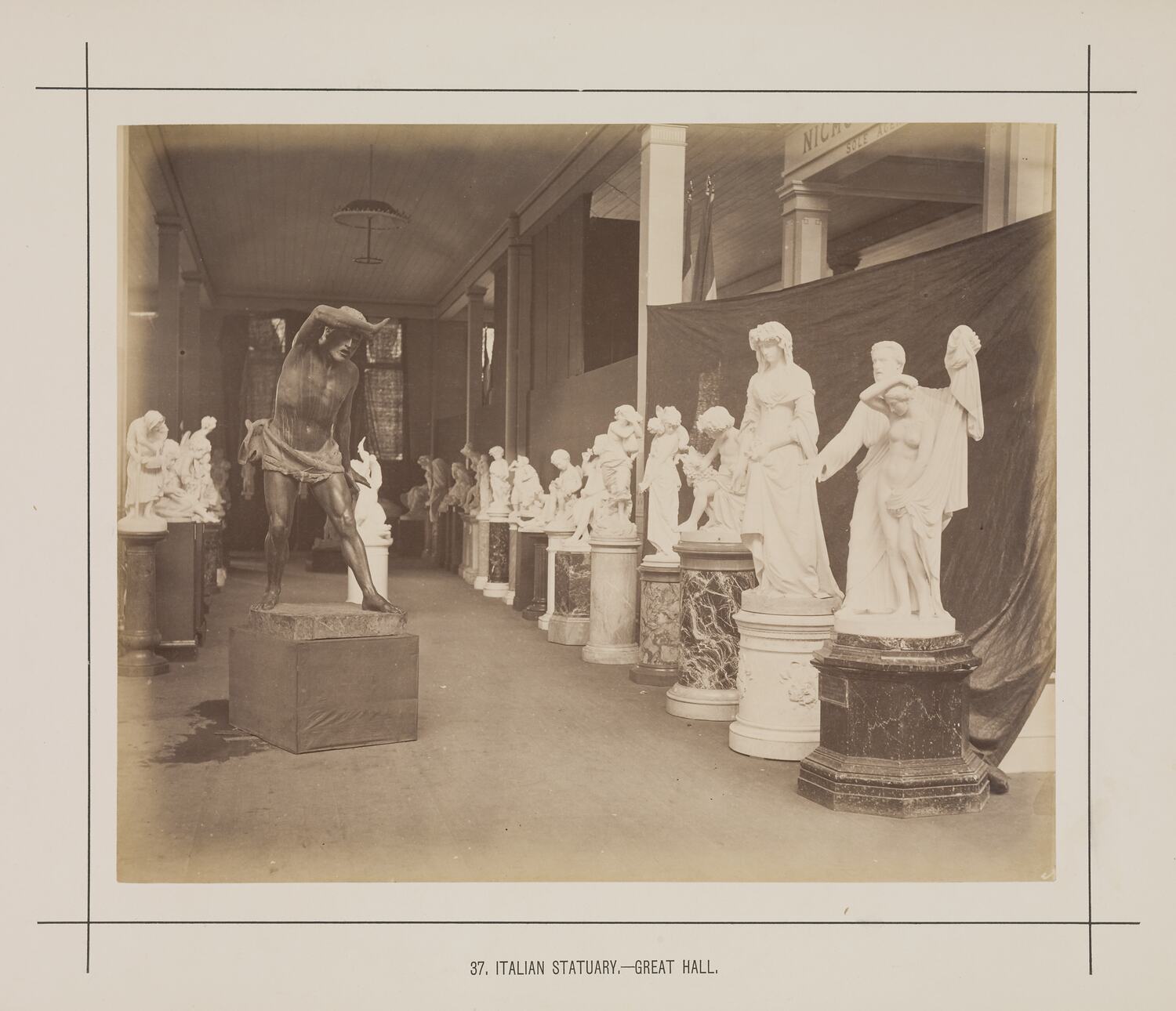 Photograph Italian Statuary, Great Hall, Exhibition Building, 18801881