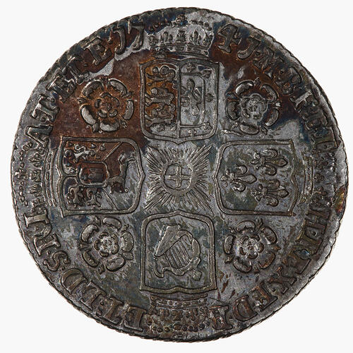 Coin - Sixpence, George II, Great Britain, 1741 (Reverse)
