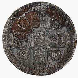 Coin - Sixpence, George II, Great Britain, 1741 (Reverse)