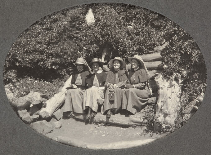 Digital Image - World War I, Four Nurses, Egypt, 1915-1917