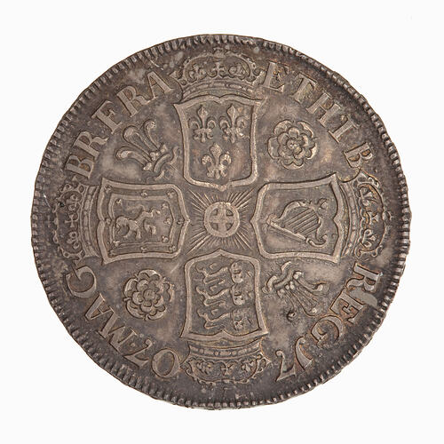 Coin - Halfcrown, Queen Anne, Great Britain, 1707 (Reverse)
