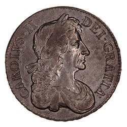 Coin - Crown, Charles II, Great Britain, 1679 (Obverse)