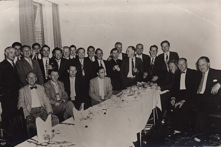 Photograph - Kodak Australasia Pty Ltd, Kodak Executives & Staff, Hotel Federal, Melbourne, Victoria, 1957