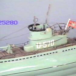 Submarine Model - Type VIIB U-Boat, U-570
