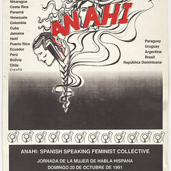 Poster - International Women's Day, Spanish Activities, 1991