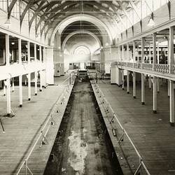 Photograph - Programme '84, Timber Floor Replacement in the Great Hall, Royal Exhibition Building, 11 Jul 1984