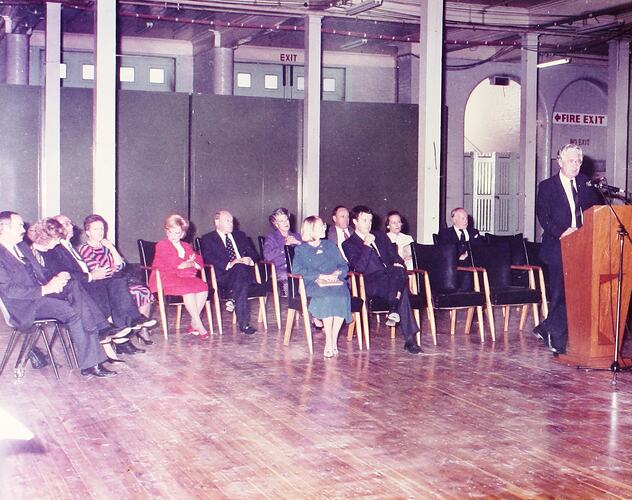Photograph - Programme '84, Dedication of New Floor, Great Hall, Royal Exhibition Buildings, 26 February 1985