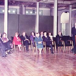 Photograph - Programme '84, Dedication of New Floor, Great Hall, Royal Exhibition Building, 26 Feb 1985