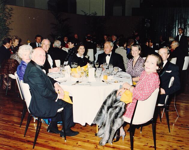 Photograph - Dining, At Home to Ken Christian and John Elden, Royal Exhibition Building, 18 May 1985