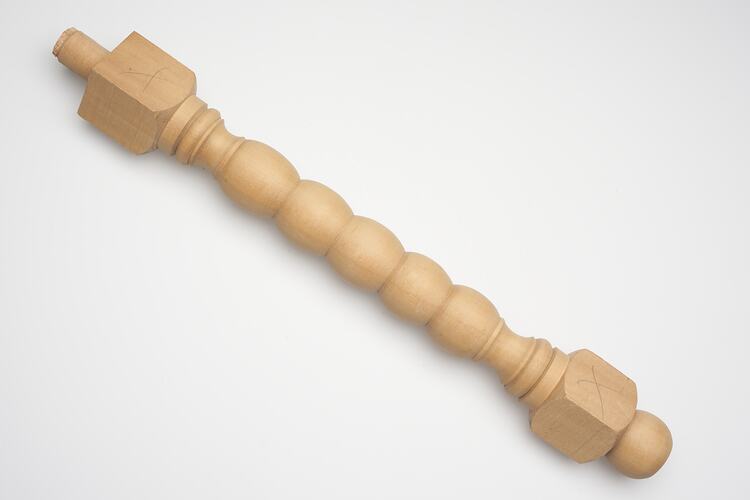 Furniture Leg - Adolph Bruhn & Son, Wooden, Turned, circa 1970-1990