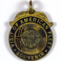 Badge - American Fleet Visit, Enamelled, circa