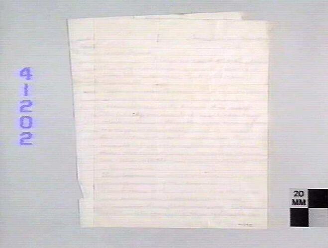 Handwritten letter on two pages.