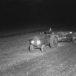 Negative - International Harvester, GL-131 Disc Cultivator & W6 Tractor, Mr Sherwin, Beveridge, 1947