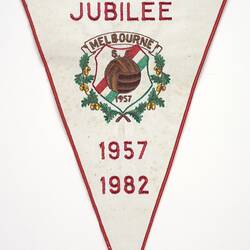 Pennant - Melbourne Soccer Club Silver Jubilee 1957-1982, Melbourne 1982