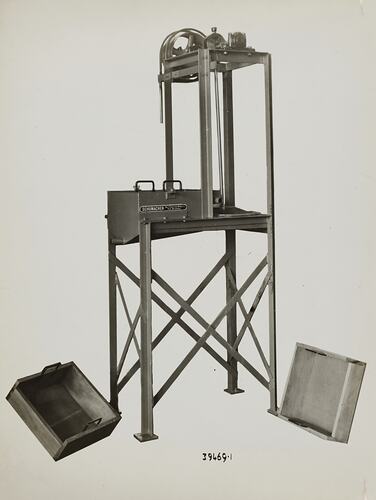 Photograph - Schumacher Mill Furnishing Works, Jig for Granulating Machine, Port Melbourne, Victoria, 1940