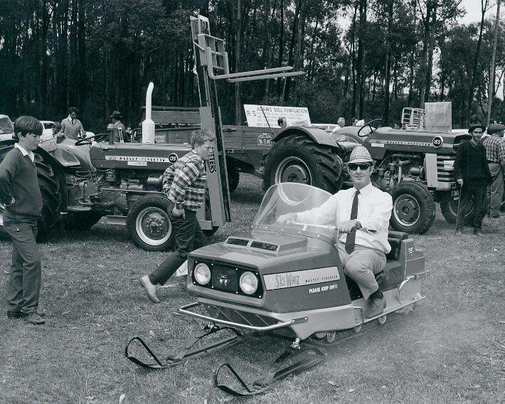 Photograph Massey Ferguson, Ski Whiz Snowmobile, 1970