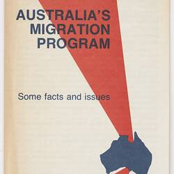 Leaflet - 'Australia's Migration Policy', Department of Immigration & Ethnic Affairs, circa 1980