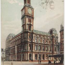 Postcard - Post Office, Melbourne, To Nettie Scott from Marion Flinn, Melbourne, 23 Feb 1904