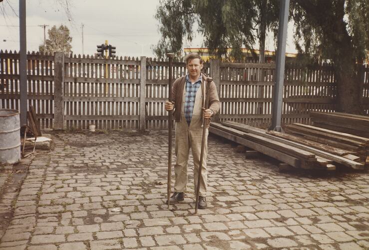 John Angland, Maintenance, Newmarket Saleyards, Aug 1985