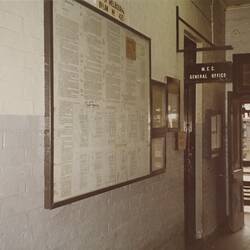 Digital Photograph - Melbourne City Council Office, Newmarket Saleyards, Newmarket, Sep 1985