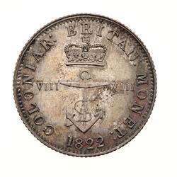 Coin - 1/8 Dollar, British West Indies, 1822