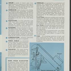 Publicity Leaflet - H.V. McKay Massey Harris, 'Maize Husker & Sheller', 1953