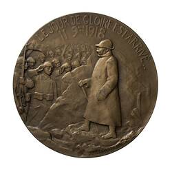 Medal - Georges Clemenceau, by Jules Legastelois, France, 1918