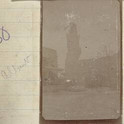 Photograph - Damage to Golden Virgin, Albert, France, Sergeant John Lord, World War I, 1917