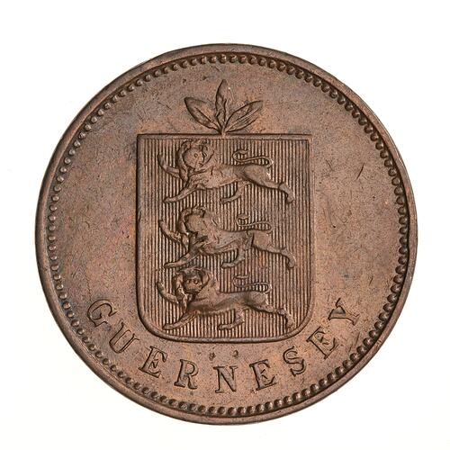 Coin - 4 Doubles, Guernsey, Channel Islands, 1830