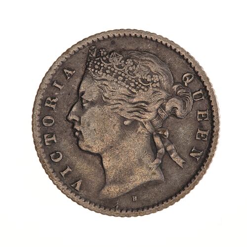 Coin - 10 Cents, Straits Settlements, 1872