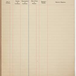 Booklet - War Savings Certificates, Trustees Register, circa 19445-1949