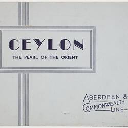 Booklet - 'Ceylon The Pearl of the Orient', Aberdeen & Commonwealth Line, 1948