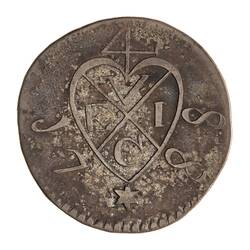 Coin - 1/4 Dollar, Penang, 1788