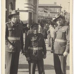 Digital Photograph - Leo Takeshi Hasegawa In Uniform, Sydney, 1940s