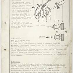Manual - Friden, Flexowriter, Adjustments, 1955-1964