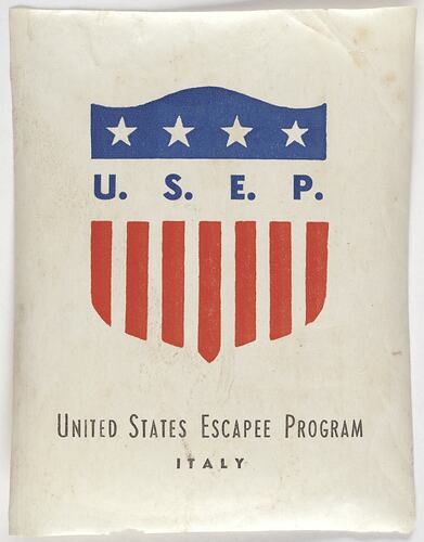 Baggage Label - United States Escapee Program, Italy