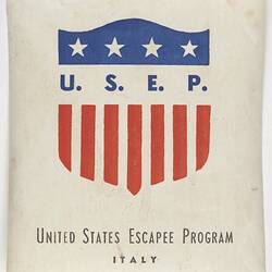 Baggage Label - United States Escapee Program, Italy, circa 1950s