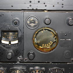 Instrument panel from an aeroplane.
