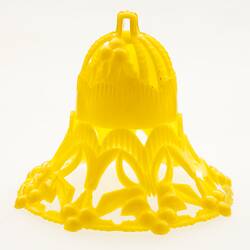 Christmas Decoration - Bell, Yellow Plastic