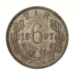 Coin - 6 Pence, South Africa, 1897
