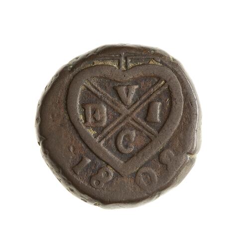 Coin - 1/2 Pice, Bombay Presidency, India, 1808