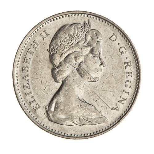 Coin - 5 Cents, Canada, 1973