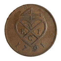 Coin - 1 Pice, Bombay Presidency, India, 1791