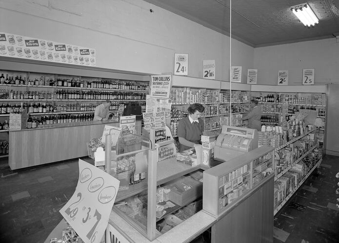 Supermarket Interior, Melbourne, Victoria, 1955